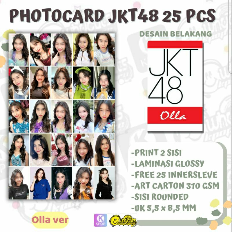 [25 ชิ้น] PC PHOTOCARD JKT48 MEMBER OLA