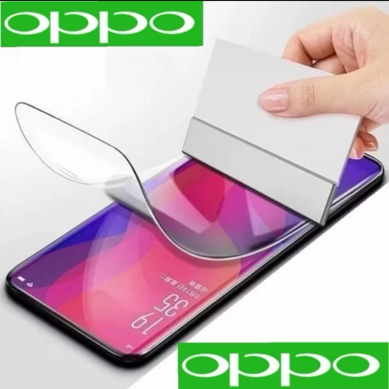 Anti-Scratch Hydrogel Oppo A7 A7X A7N A8 A9 A16 A16K A16E A16s 2020 คลุมทั้งหมดด้านหน้าด้านหลัง Clea