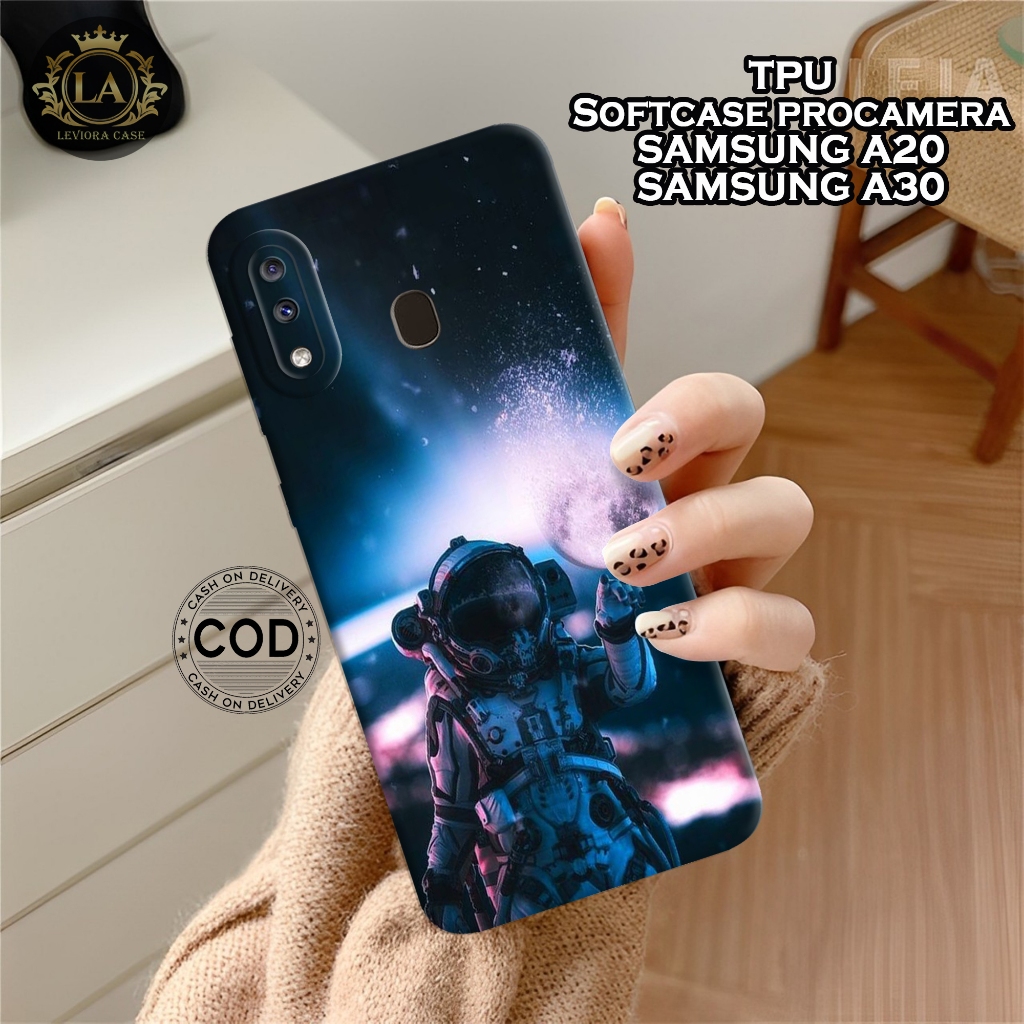 เคส HP Samsung A20 / A30 ใหม่ล่าสุด - เคสแฟชั่นนักบินอวกาศ - Samsung A20 / A30 Softcase - เคสกล้อง P