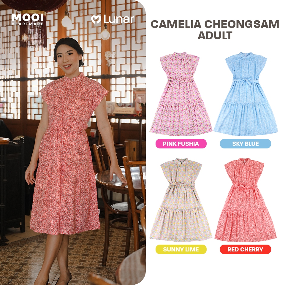 Mooi Dress Adult Lunar Collection Camelia Cheongsam Dress ผู้ใหญ่