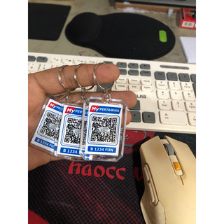 GANTUNGAN KUNCI BARCODE MYPERTAMINA QRIS CUSTOM FOTO SEHARI JADI Garansi 1 Tahun