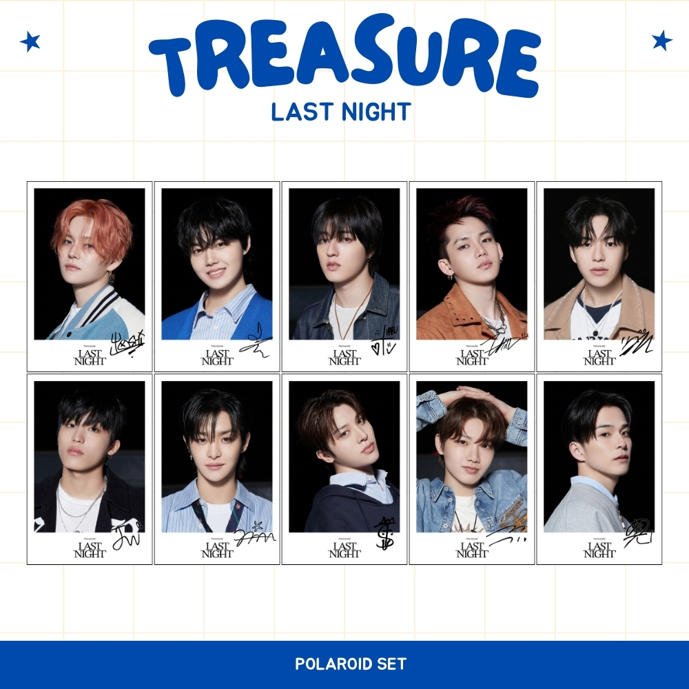 โพลารอยด์ LAST NIGHT (CONTENDTS OF 11 ชิ้น + 2 ด้าน) SHANDS TTD KPOP การ์ดรูปถ่าย IDOL KOREA PREMIUM UN TREASURE HYUNSUK JIHOON YOORIKYU !
