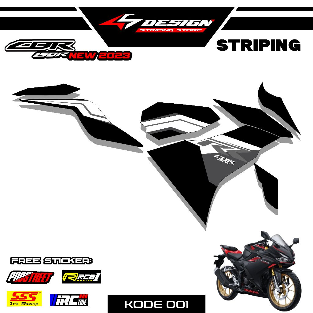 01 สติ๊กเกอร์ STRIPING CBR 150 ใหม่ 2023 - สติ๊กเกอร์ STRIPING CBR 150 ใหม่ 2023 SIMPLE MOTIF