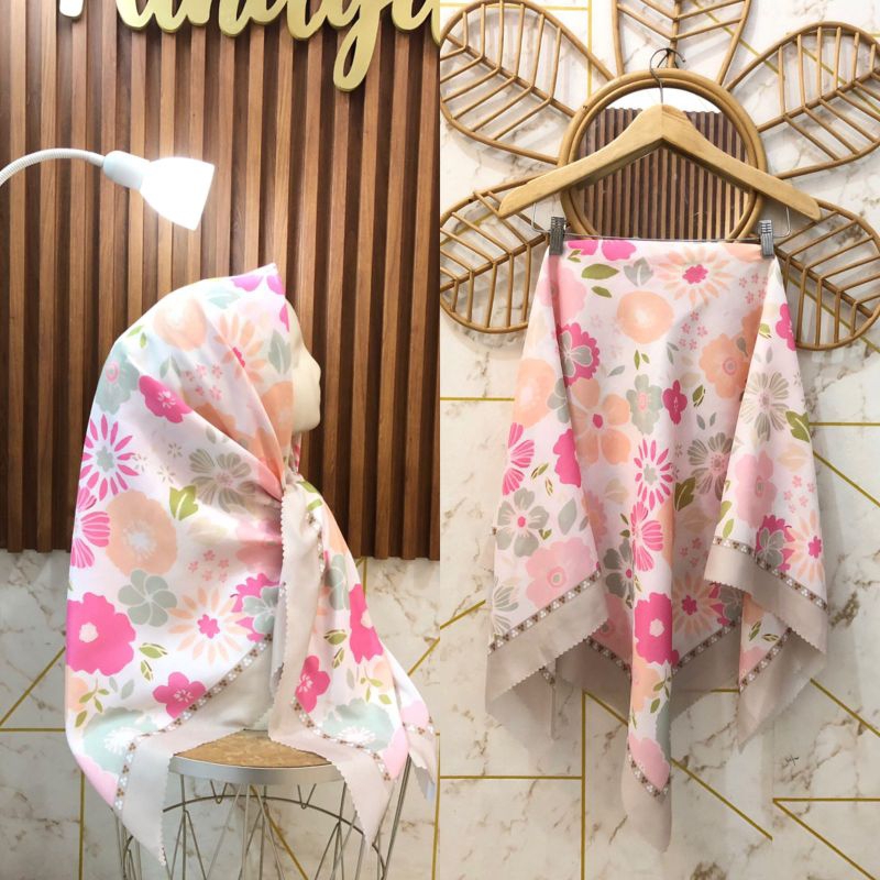 ฮิญาบ VOAL PREMIUM MOTIF (251) QUARTER BESTSELLER