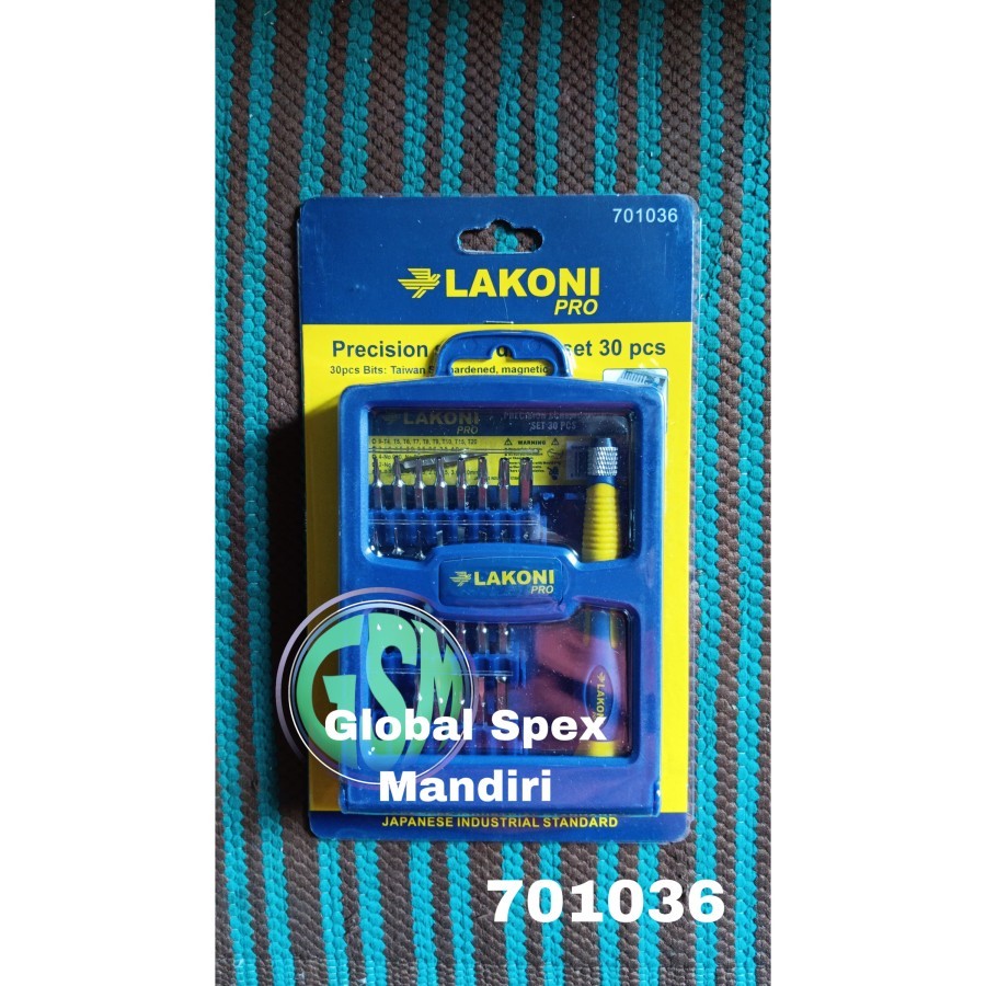 LAKONI PRO PRECISION SCREWDRIVER SET 30 PC / SCREWDRIVER SET 30 ชิ้น 701036