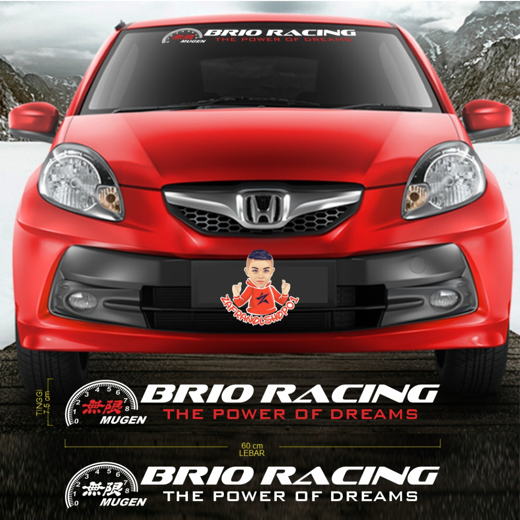 ตัดสติ๊กเกอร์ Brio Racing Mugen