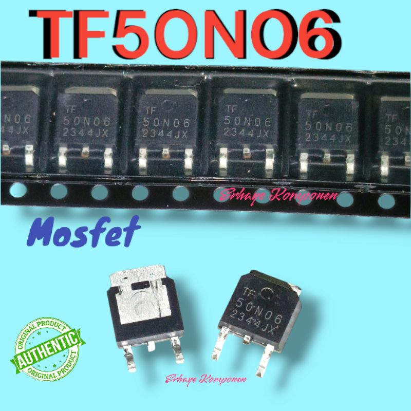 ใหม่!! Mosfet 50N06 t To-252 Mosfet SMD TF50N06 ของแท้ 50A/60V.