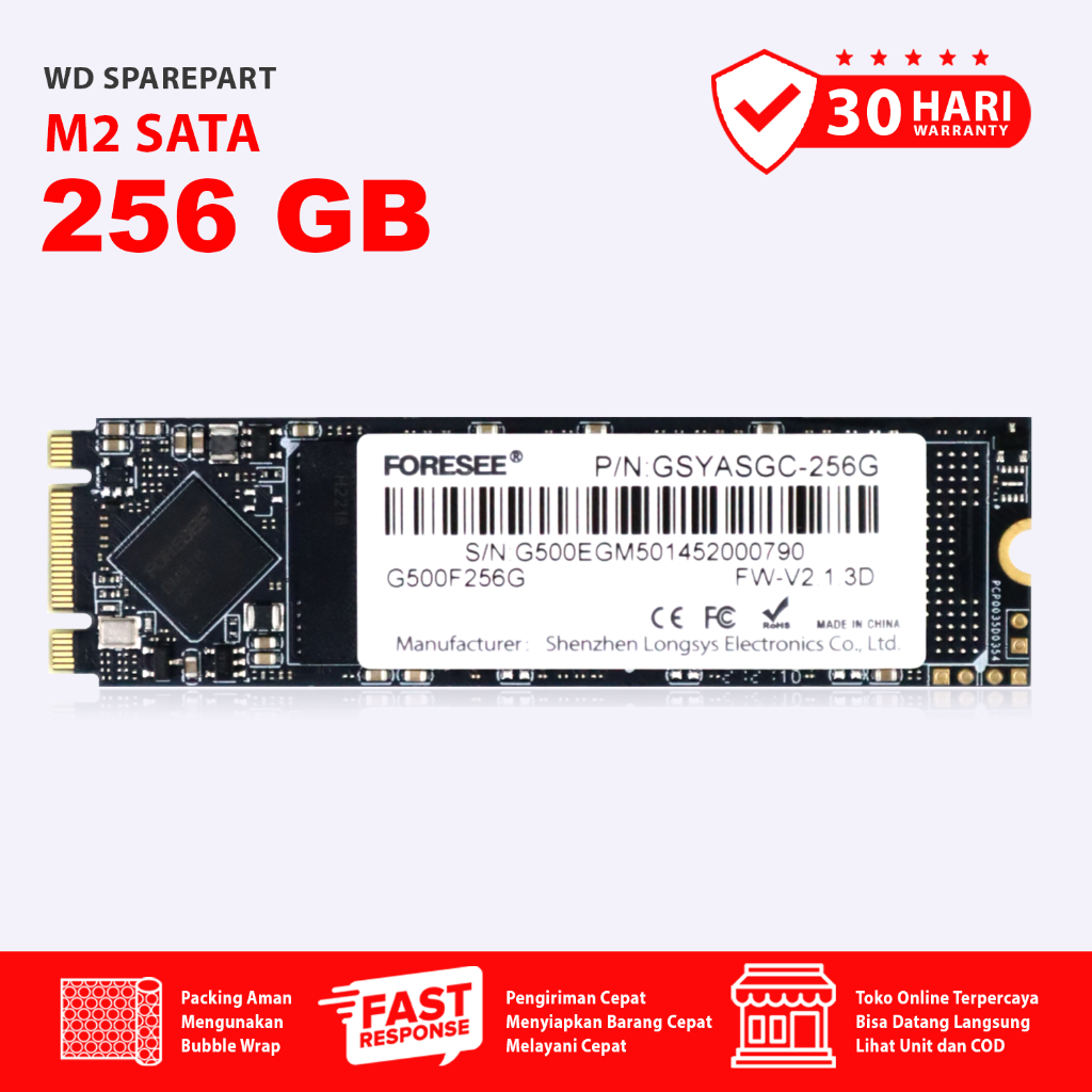 Ssd M2 SATA 256GB M.2 SATA 256GB คุณภาพมือสอง