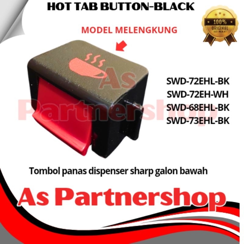 TOMBOL Sharp เครื่องจ่ายแกลลอนด้านล่าง ปุ่มร้อน รุ่นโค้ง ของแท้ 100%