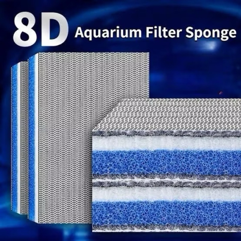 8D FILTER FOAM 30 X 40 CM AQUARIUM FILTER MEDIA ปลา POND FILTER CLEANER