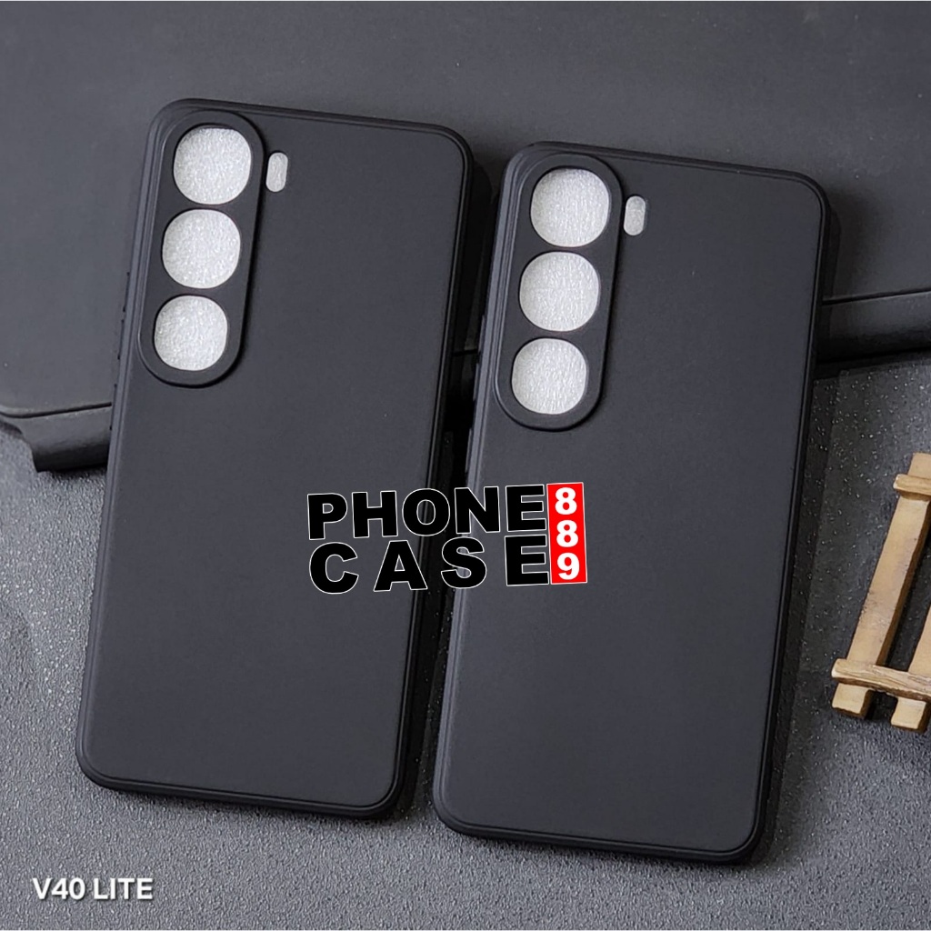 VIVO V40 LITE CASE MACAROON BLACK SQ CASE สีดํา VIVO V40 LITE