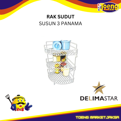 PANAMA DRS3001 DELIMASTER 3-TIER CORNER SHELF