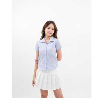 Happy About It - Striped Shirt Top Atasan Wanita Basic