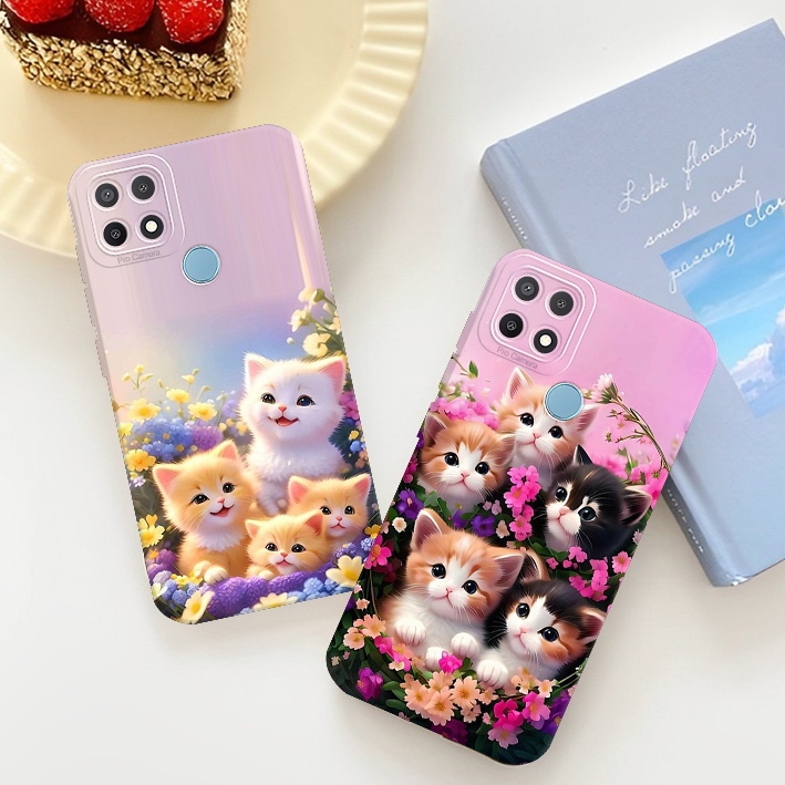 เคส Oppo A15/A15s/A35 พร้อม CUTE CAT Motif - เคส Procamera - ตัวป้องกัน HP - เคสสําหรับโทรศัพท์มือถื