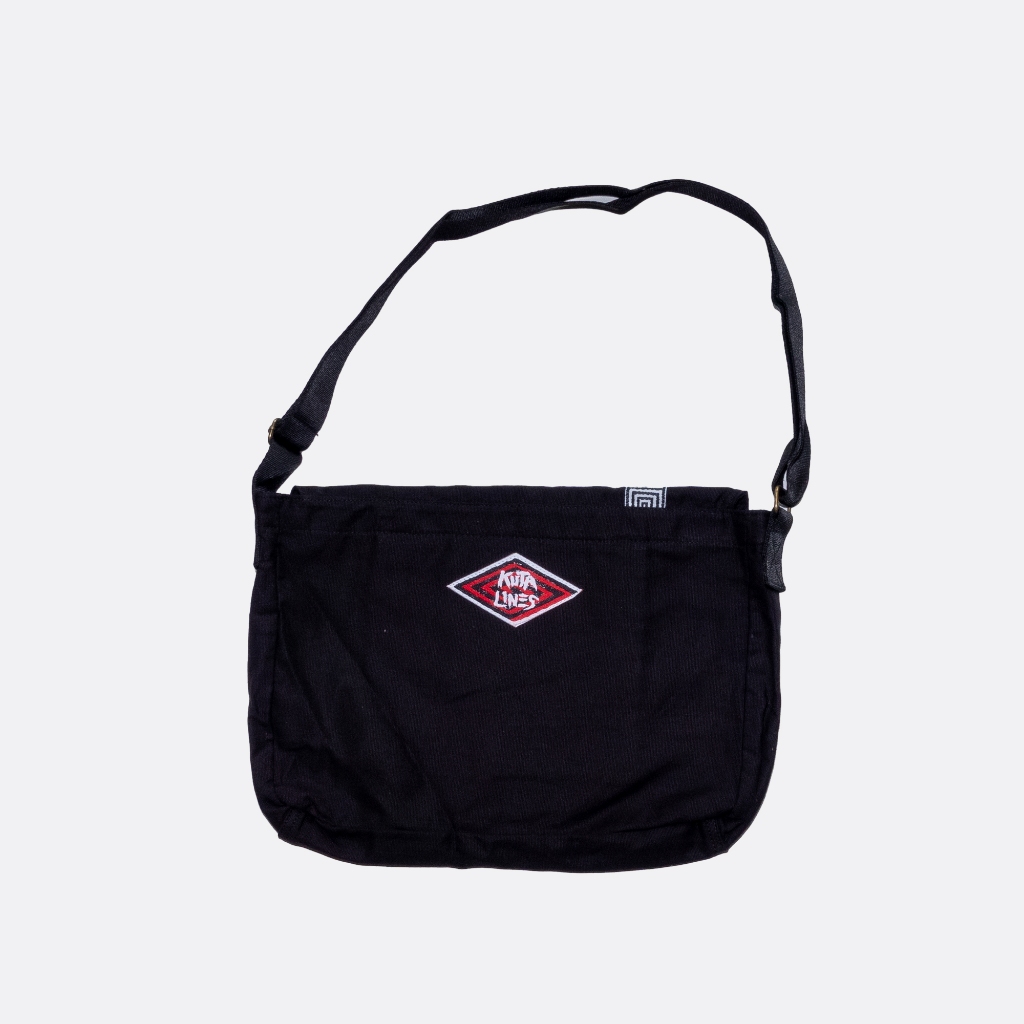 HOT KUTA LINES - WAJIK RIBBON - สีดํา - MESSENGER BAG