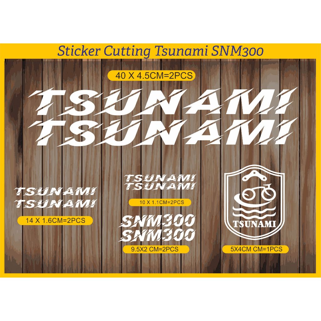 Fixie สติ๊กเกอร์ตัด tsunami สติ๊กเกอร์จักรยาน tsunami SNM300
