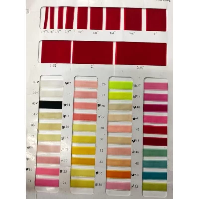 10YARD & 25YARD - 1.3ซม | RIBBON VELVET/ริบบิ้นน้ํา