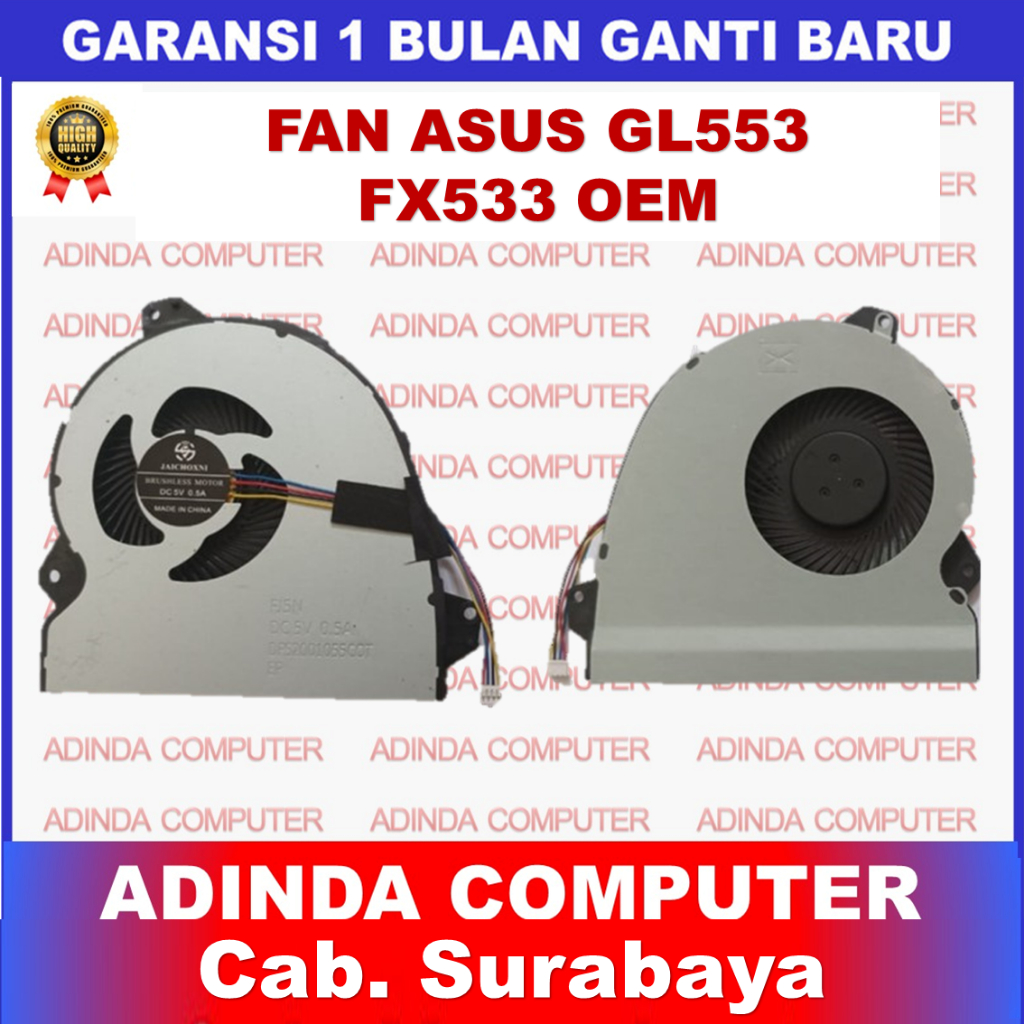 พัดลม Asus ROG Strix GL553 FX53V FX53VD GL553V GL553VD GL553VE GL553VW OEM