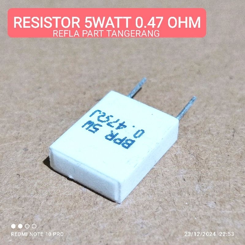 1 ชิ้น 5W 5WATT 0.47 OHM 0.47OHM ROHS RESISTOR