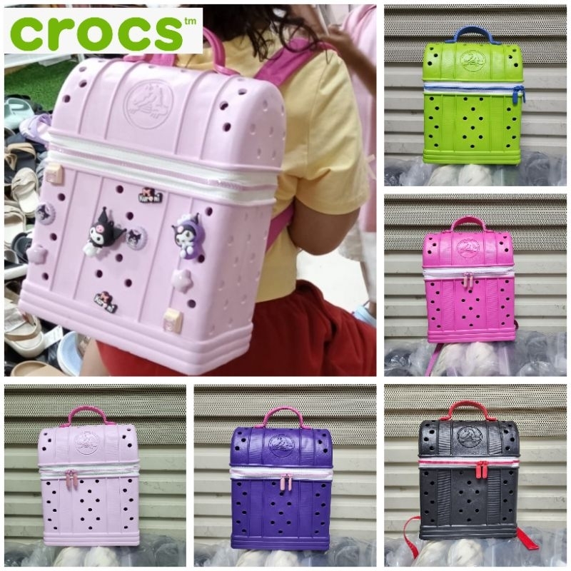 CROCS จระเข้ กระเป๋าเป้เด็กคลาสสิก / กระเป๋าเป้เด็ก / กระเป๋า จระเข้