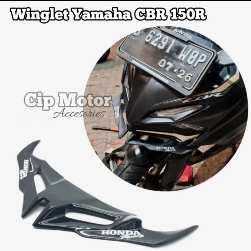 MERAH WINGLET HONDA CBR150R CBR 250R ใหม่สีดําสีขาวสีแดงสีฟ้าสีดําวัสดุฉาบด้าน