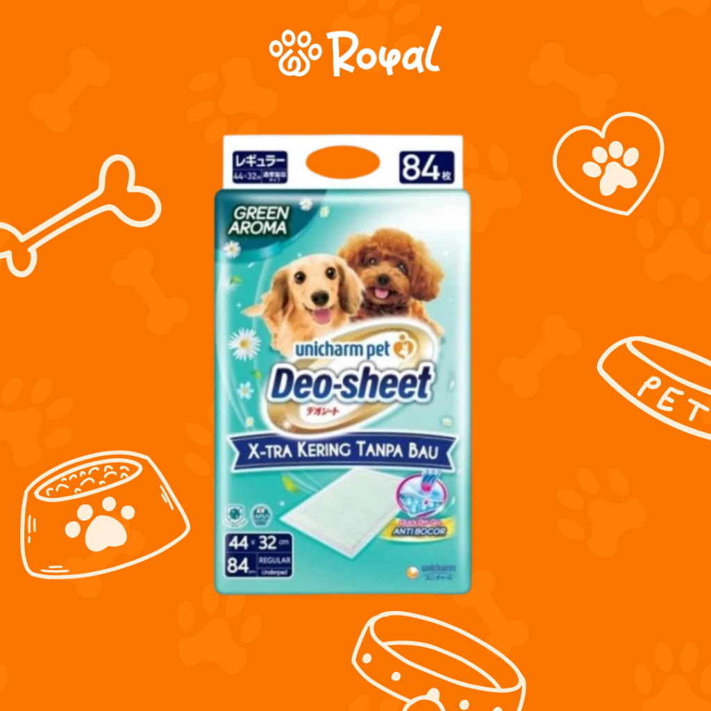 Deo Sheet Reg Size R84 Green Anti-Odor Dog Underpad