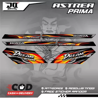 HONDA ASTREA PRIMA DREAM EX5 THAILAND VIETNAM FIRE FLAME K22 สติ๊กเกอร์หลากหลายแถบ
