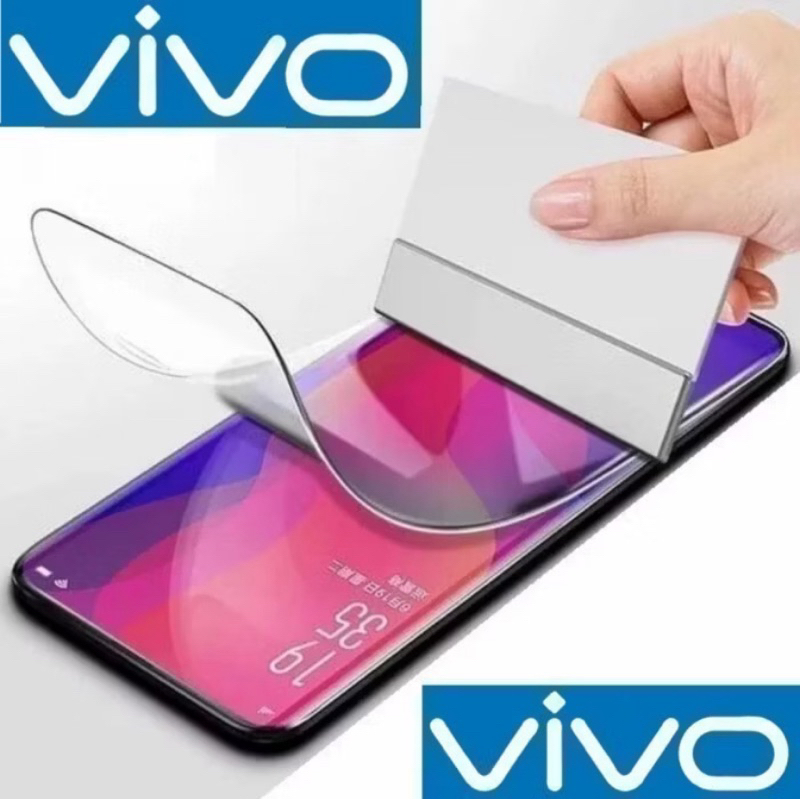 Anti-Scratch Hydrogel Vivo T1 T1X T2 T2X Pro 5G 4G 44W Full Covered Front Back Clear Blue Matte