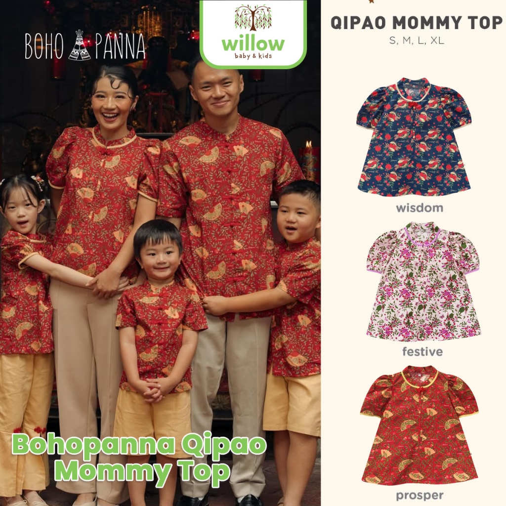 เสื้อท็อป - Bohopanna Qipao Mommy Top