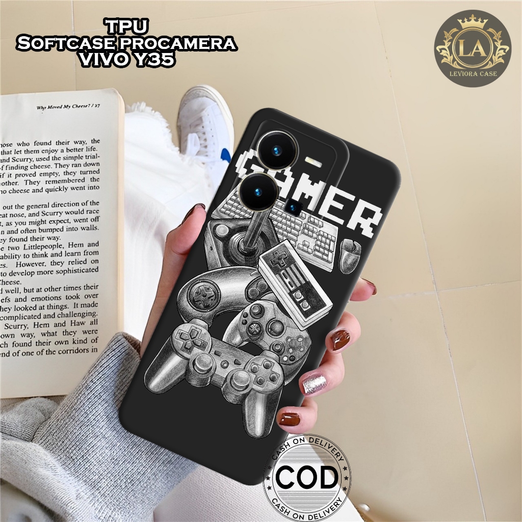 HP เคส Vivo Y35 ล่าสุด - เคส Leviora - เคสเกมแฟชั่น - เคส Vivo Y35 Softcase - เคสกล้อง Pro - เคส Viv