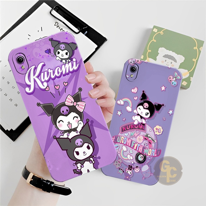 ซิลิโคน VIVO Y91C Y1S Y19 Y71 Y71i Y81 Y83 Y53 Old Cute Kuromi Motif - เคสน่ารัก - เคสอินเทรนด์ - เค