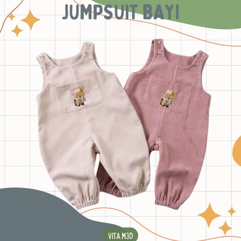 OVERALL JUMPER JUMPSUIT BABY NEWBORN AGE 1 MONTH - 2 ปี