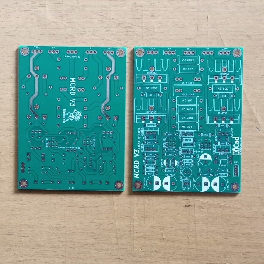 MCRD V3 PCB เครื่องขยายเสียงสองชั้น