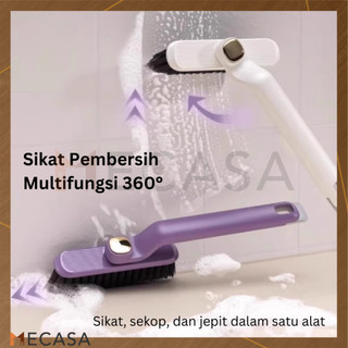 Sikat Celah Sikat Lantai Sudut Kamar Mandi Multifungsi Sikat Toilet Putar Gap Toilet Small Brush