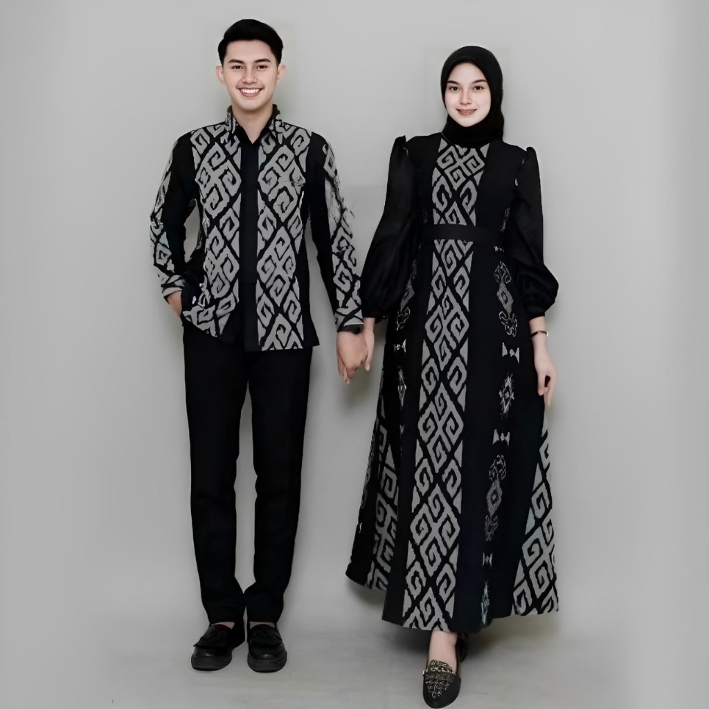 KEMEJA CLARA BLACK COUPLE WOVEN GAMIS - ANDIN WOVEN CLOTHES - WOVEN SHIRT