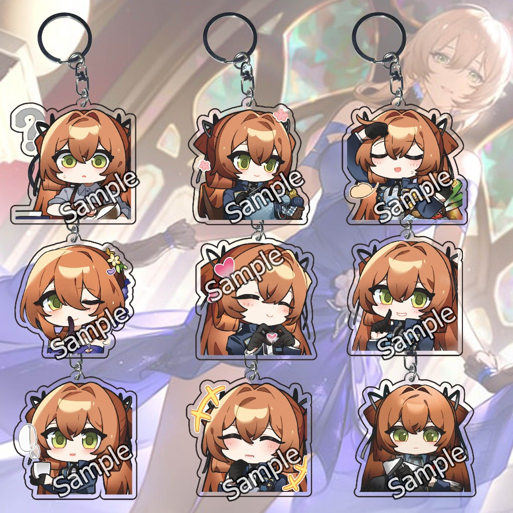 GANTUNGAN Anime Game Girls Frontline 2 Exilium GFL Chuntian spring field Keychain - Key Chain - ของท