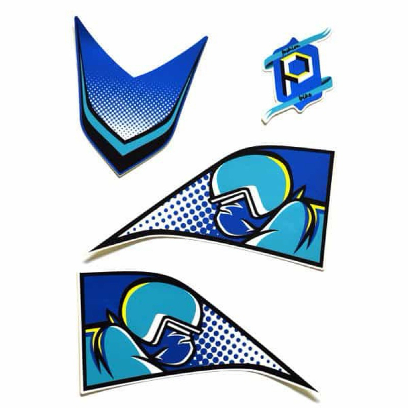 871X0K6ARTBL สติ๊กเกอร์ B Pop Art Blue BeAT POP eSP