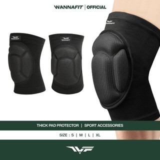 WANNAFIT Knee Pad Busa Sepasang | Support Pelindung Lutut Basket Voli Bola Badminton | Aksesoris Olahraga