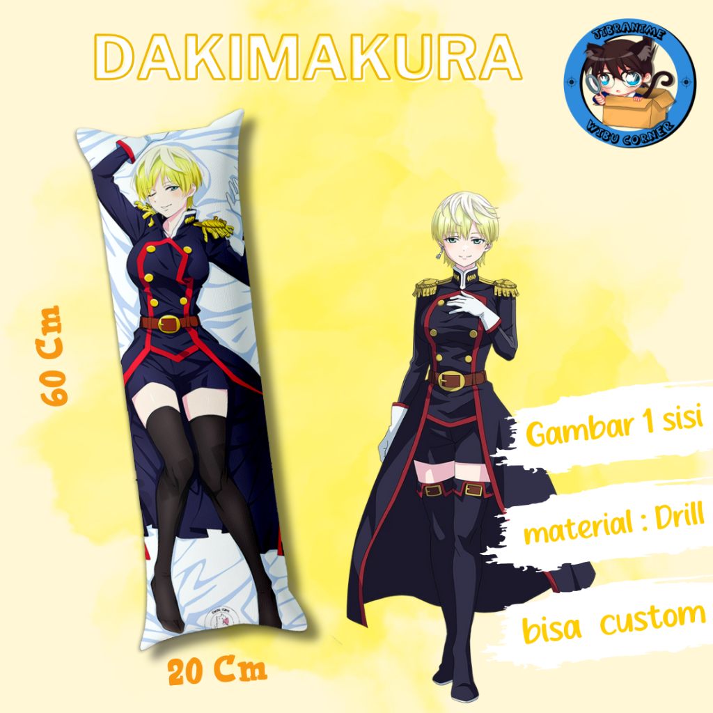 Dakimakura / หมอนข้าง tenka izumo / ขนาด 20x60cm / รวมเนื้อหา / สามารถปรับแต่งได้