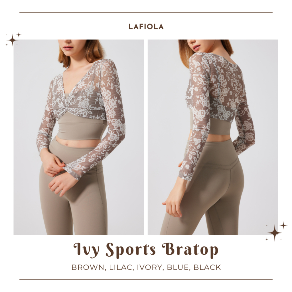 IVY SPORTS BRATOP โยคะออกกําลังกายยิมพิลาทิส