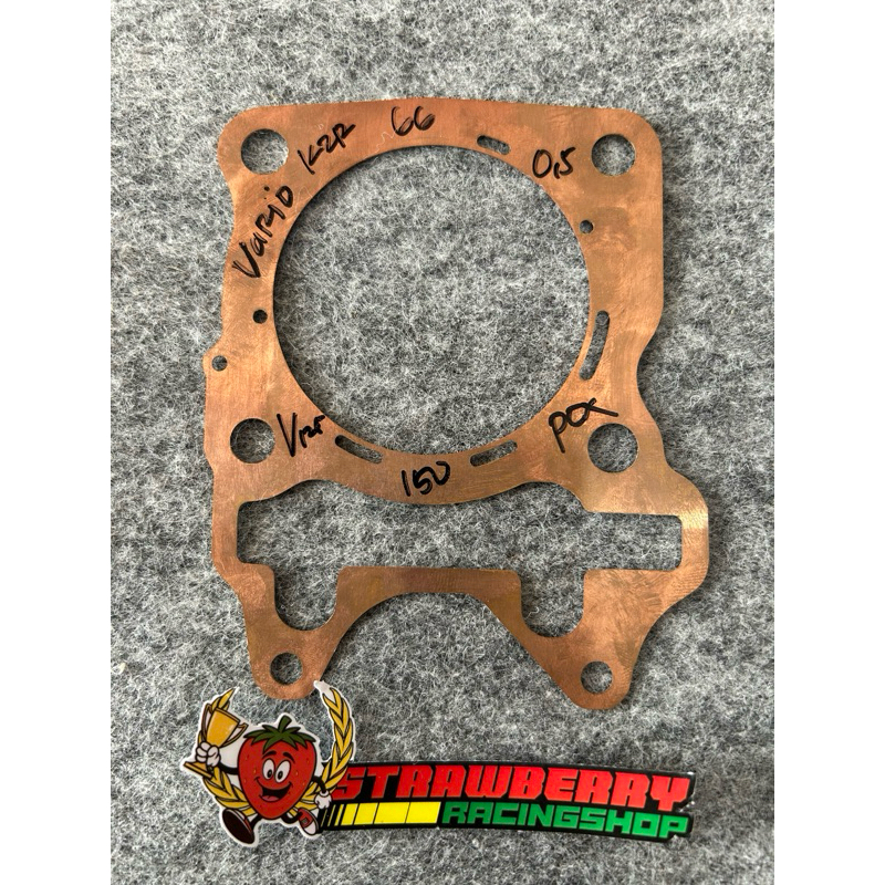 ปะเก็นหัวทองแดง วาริโอ 125/150 พีซีเอ็กซ์ 150 โฆษณา 150 หนา 0.5 เส้นผ่านศูนย์กลาง 66มม