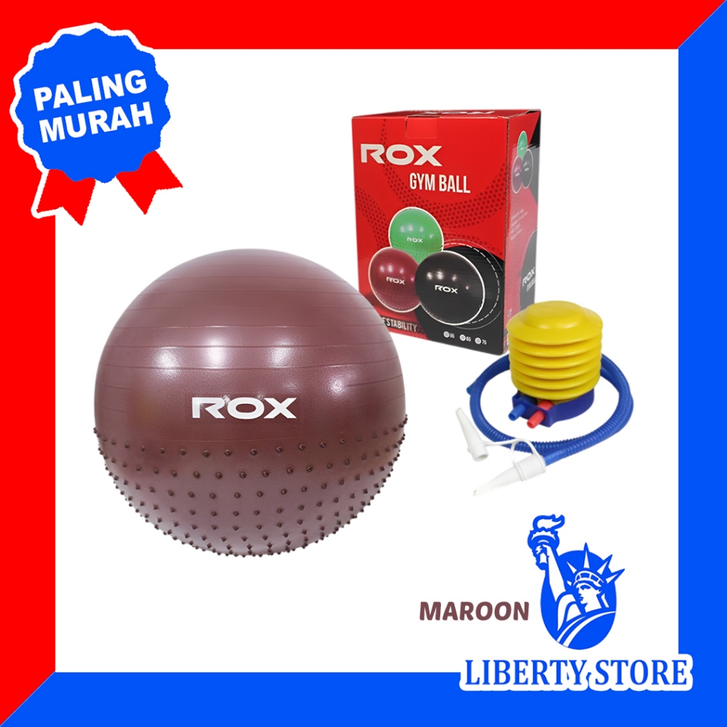 Gym Ball ลูกบอลโยคะ ฟิตเนส ROX GYM BALL 65 CM