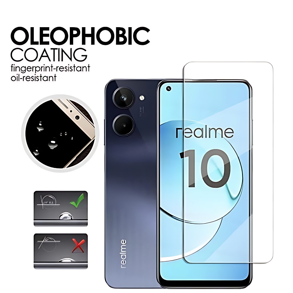 CLEAR TEMPERED GLASS REALME 5 / REALME 5 PRO / REALME 6 / REALME 10 / REALME 10 PRO / REALME 12 4G /