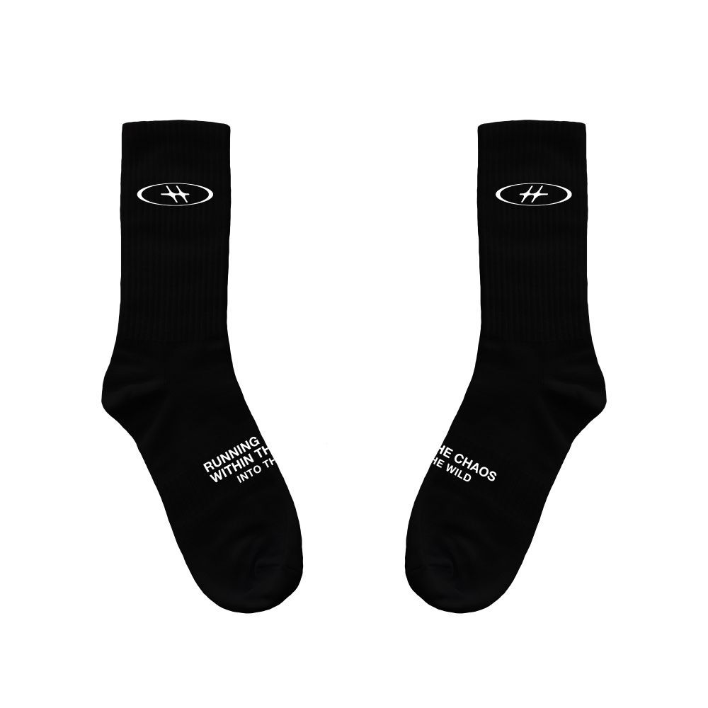 HLWN Running ถุงเท้าผู้ใหญ่ สีดํา - Elixir