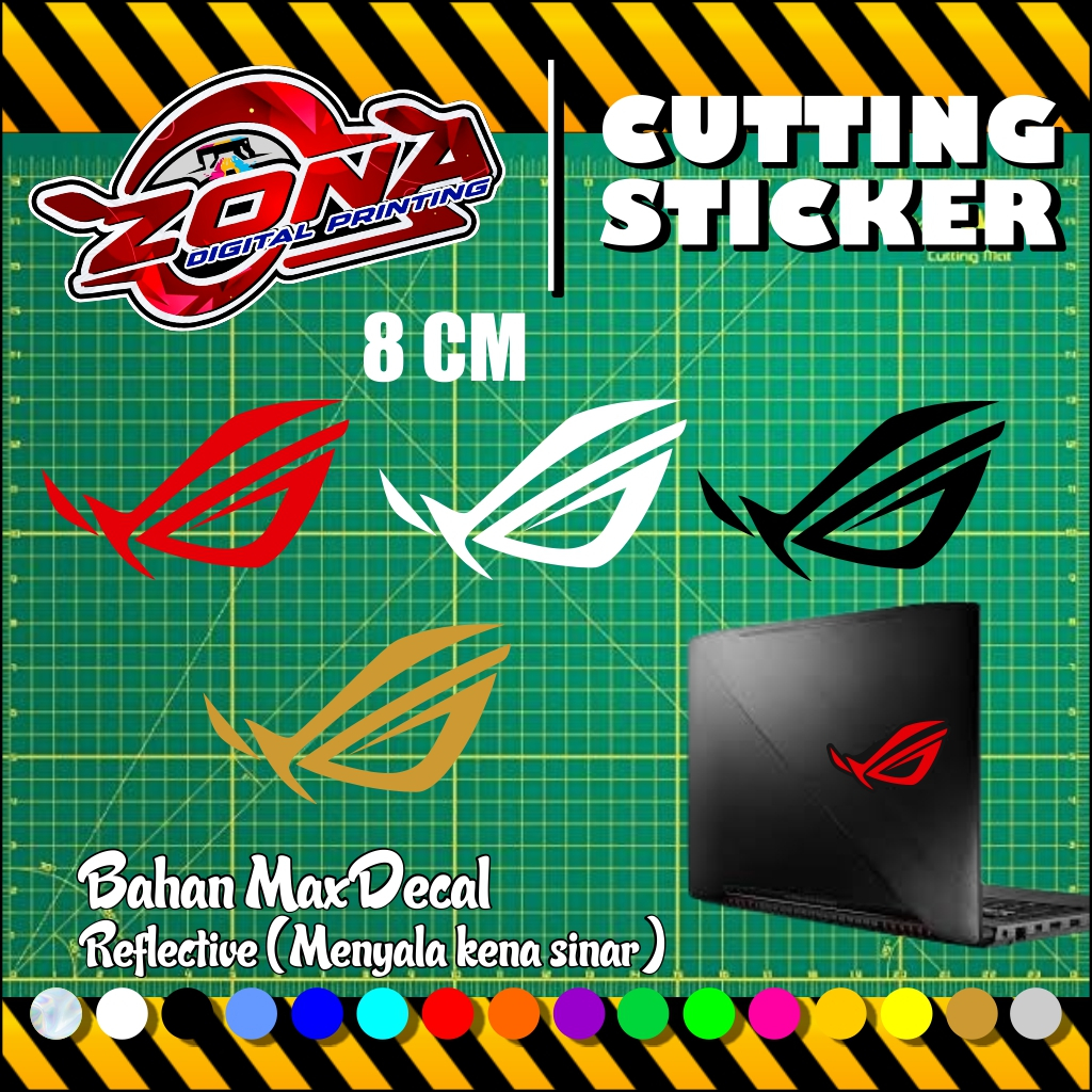 สติ๊กเกอร์ตัด สติ๊กเกอร์ ROG สติ๊กเกอร์แล็ปท็อป ROG Rog PC สติ๊กเกอร์ตัดสะท้อนแสง