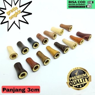 Once Pipa Pipo Kayu Bertuah Panjang 3 CM Mungil Banyak Macam Jenis Kayu Nusantara