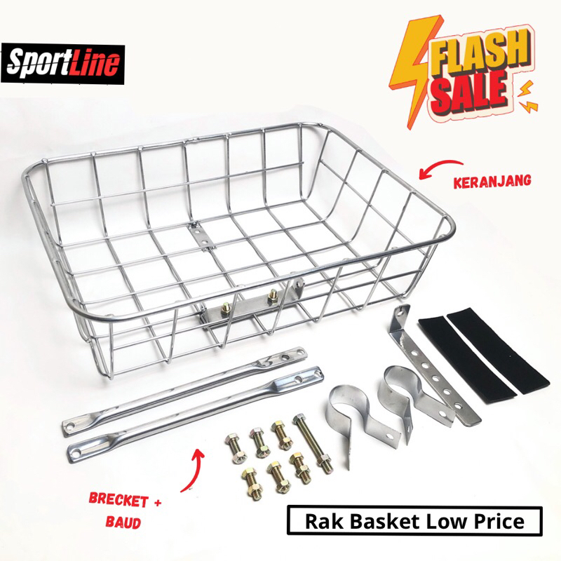 CHROME SILVER BLACK ตะกร้าจักรยาน COMMUTER BIKE FEDERAL TOURING BIKE ตะกร้าจักรยาน Touring ตะกร้า Fe