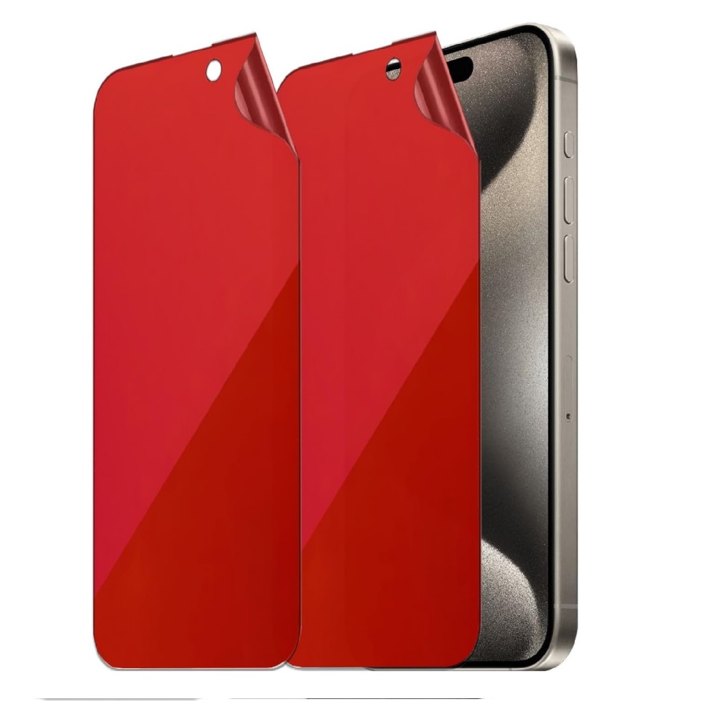 LAYAR MERAH News Hydrogel Assembly Gradient Red "MIROR" IPhone 17 Pro Max 17 Air 16 16E 15 14 13 12 