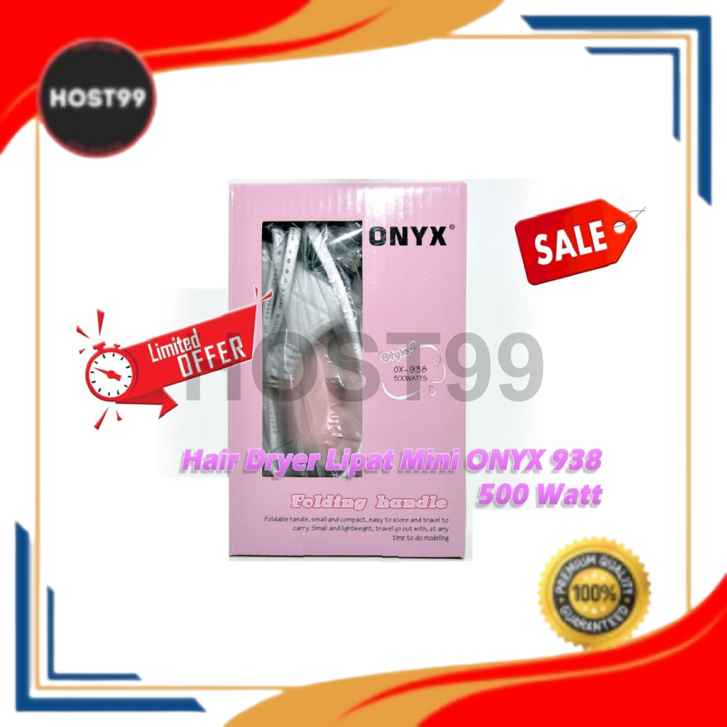 DH - MINI ONYX 938 CHARACTER FOLDABLE HAIR DRYER 500 WATT เครื่องเป่าผม 0269
