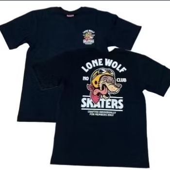 B เสื้อยืด LONE WOLF BLACK-XL023